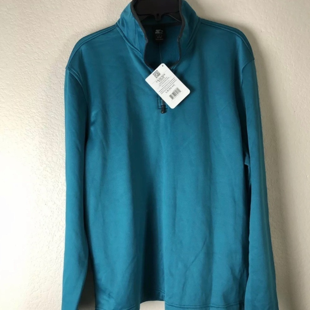 Starter 1/4 Zip Tech Fleece Pull Over Size Large